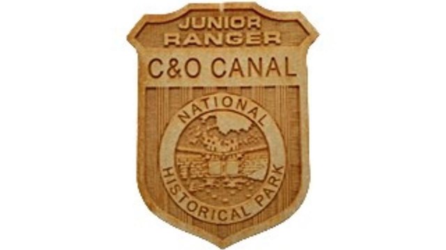 C&O Canal National Historical Park Junior Ranger Badge.