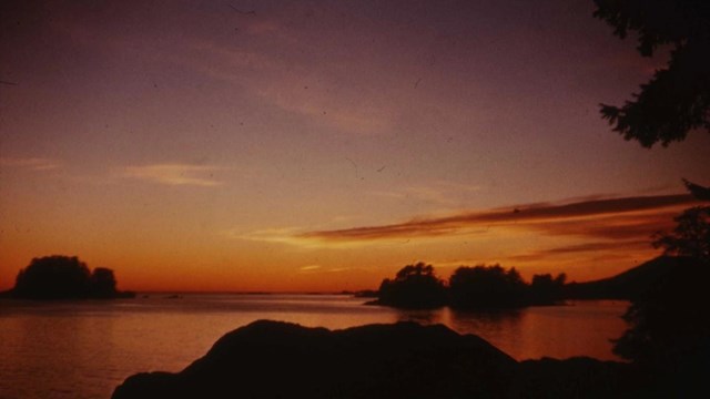 Film sunset photograph.