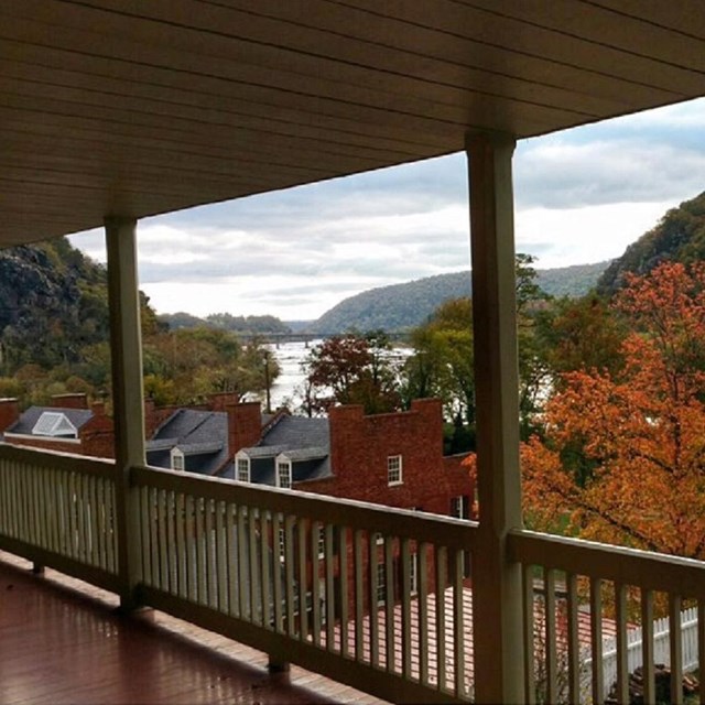 View from Harper House Porch in the Fall