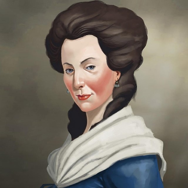 Artist rendition of Eliza Lucas Pinckney