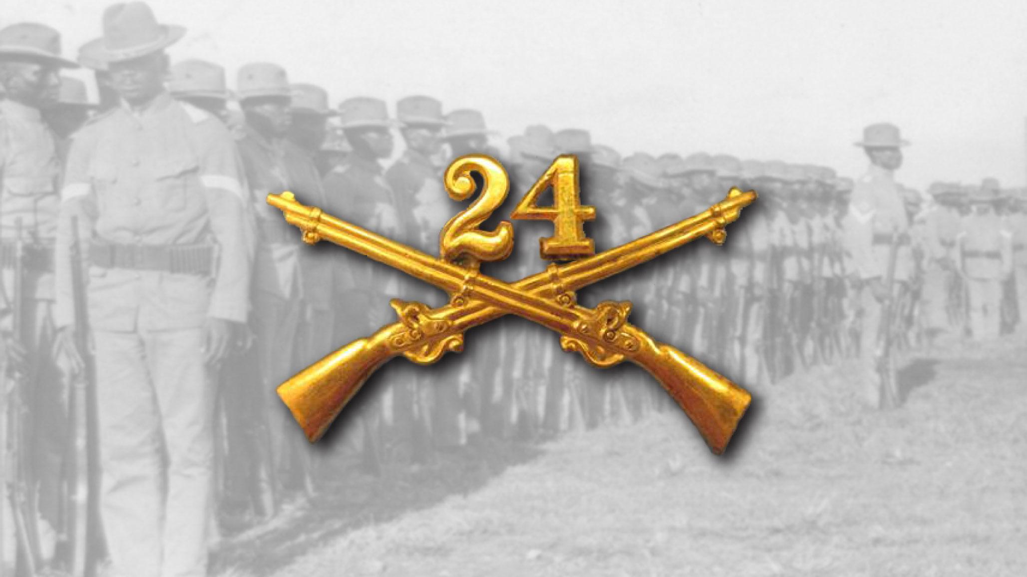 Several men wearing wide-brimmed hats standing in a line formation