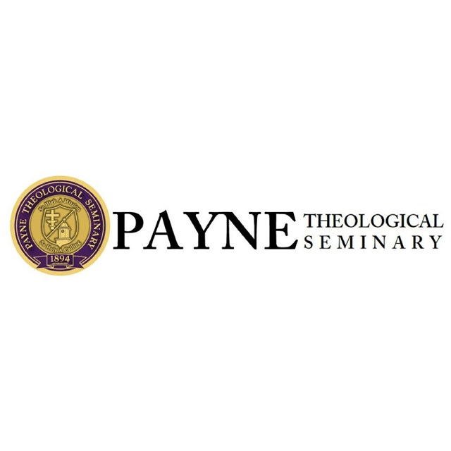 Text reads Payne Theological Seminary next to round shield