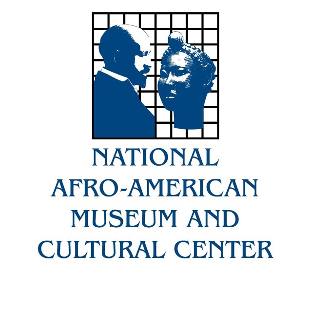 Text reading National Afro American Museum and Cultural Center Own Your History, Live Your Legacy