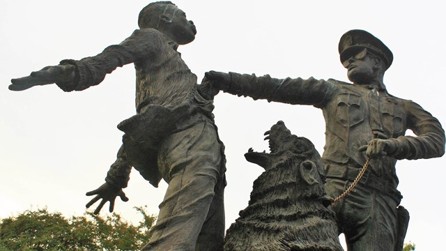 Color photo of the Birmingham Civil Rights National Monument