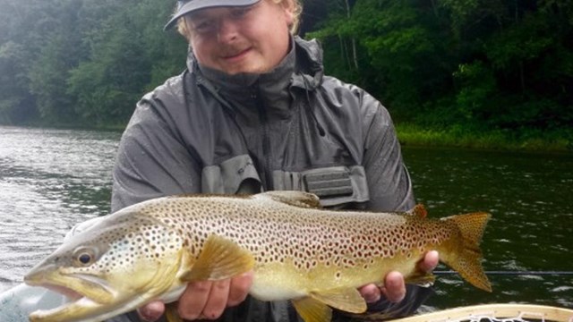 Man holding a fish