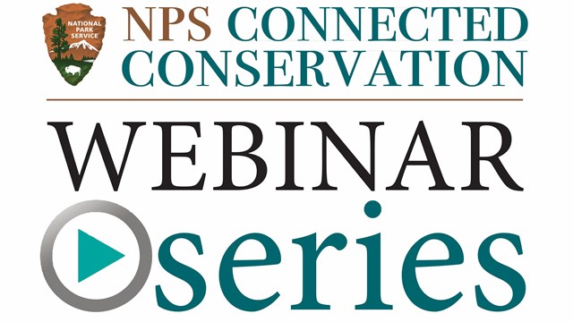 NPS Connected Conservation Webinar Series, arrowhead logo