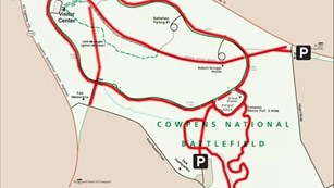 Map of horse trail 