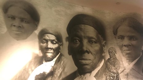 Collage of historic photographs of Harriet Tubman