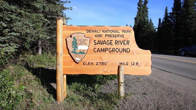 The entrance to Savage River Campground.