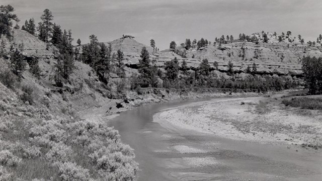 Historic Photo of the Belle Fourche River