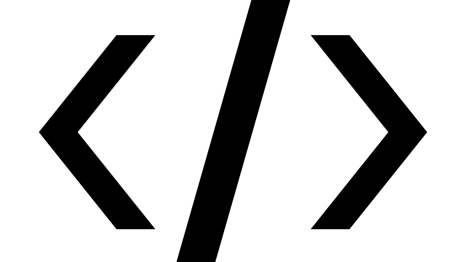 Code icon consisting of HTML brackets.