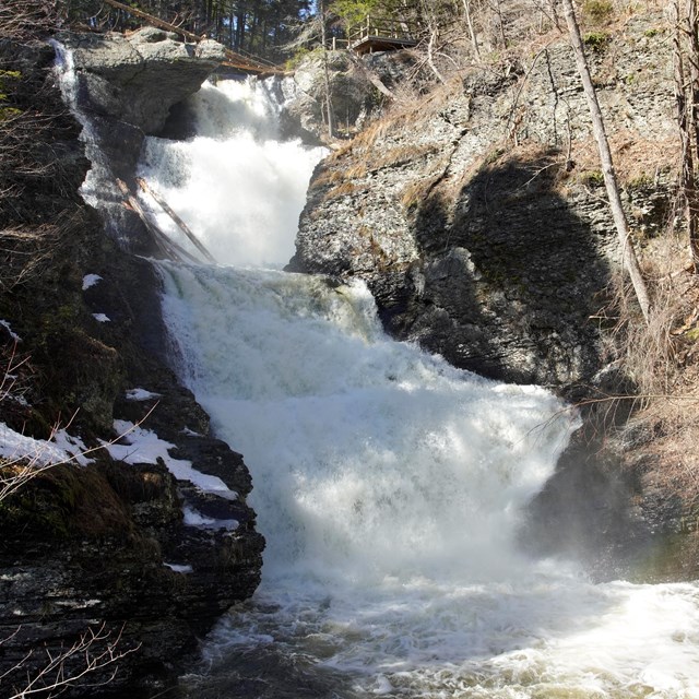 Raymondskill Falls is the highest waterfall in Pennsylvania