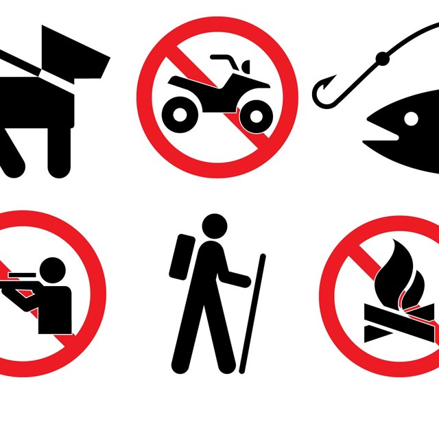 Graphic showing regulation symbols