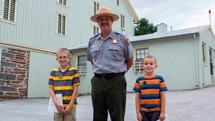 Junior Secret Service trainees presented with their badge and certificate
