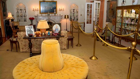 The den in the Eisenhower home