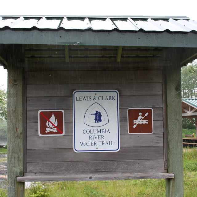 Un kiosk en Netul landing