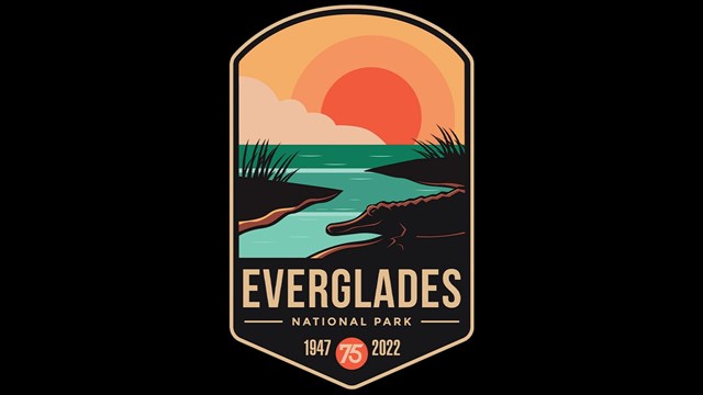 Everglades National Park's 75th anniversary logo