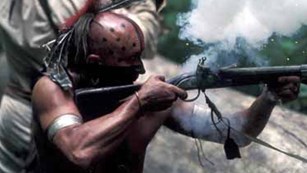 Reenactors have staged the battle portraying both Indian warriors and militia.