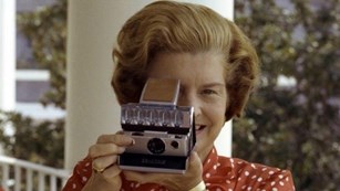 Image of First Lady Ford with a Camera, links to Photo Galery