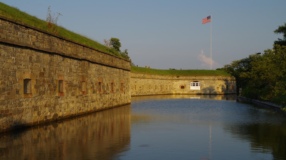 Fort moat and flagstaff bastion