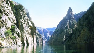 River running through a canyon