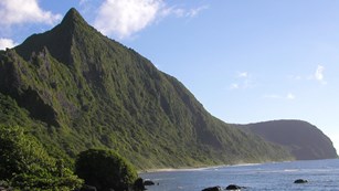 mountain and the north shore of Ofu