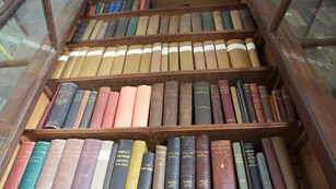 Book shelf full of books