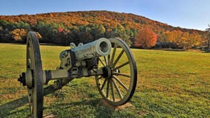 canon and mountain landscape in the fall
