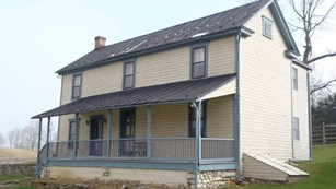 Two-story historic farmhouse