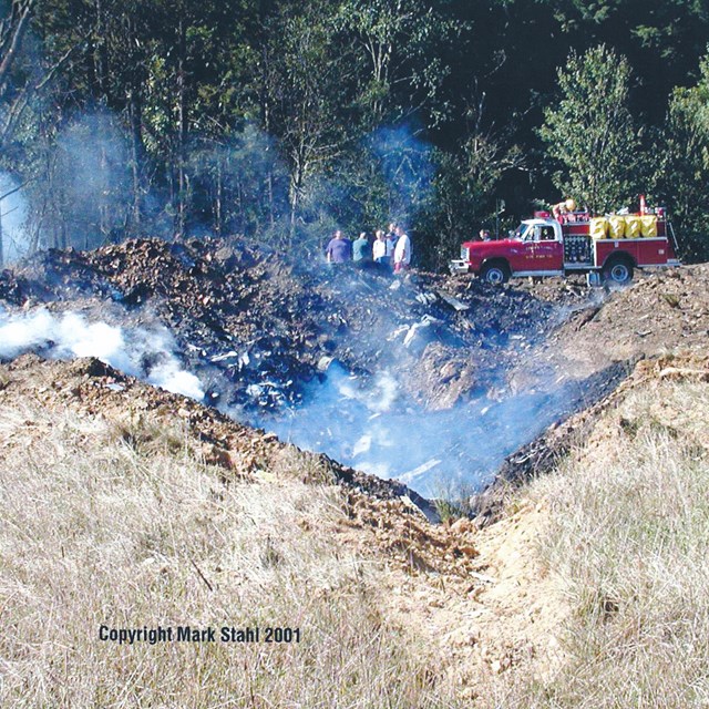 Evidence Photographs of the Crash Site 