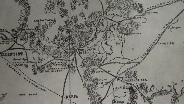 Map of the Trans Pecos region