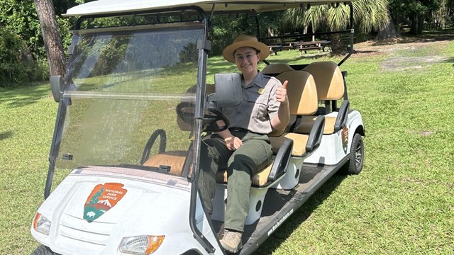 Image of Ranger on Golf Cart 