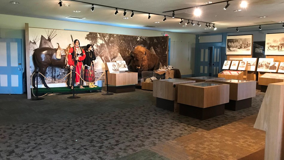 Museum exhibits in the Quartermaster's Warehouse.