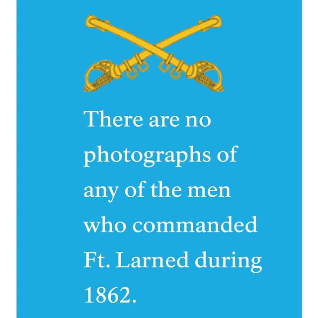 Blue field with cavalry symbol over words explaining lack of pictures for this article.
