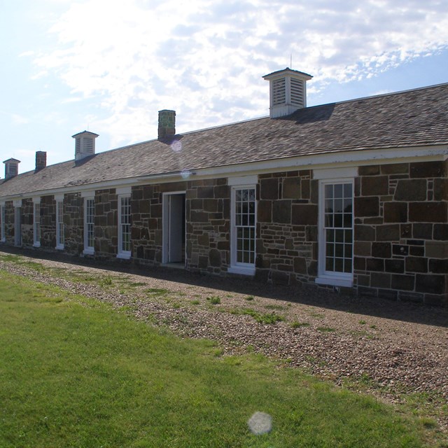 Image of sandstone building.