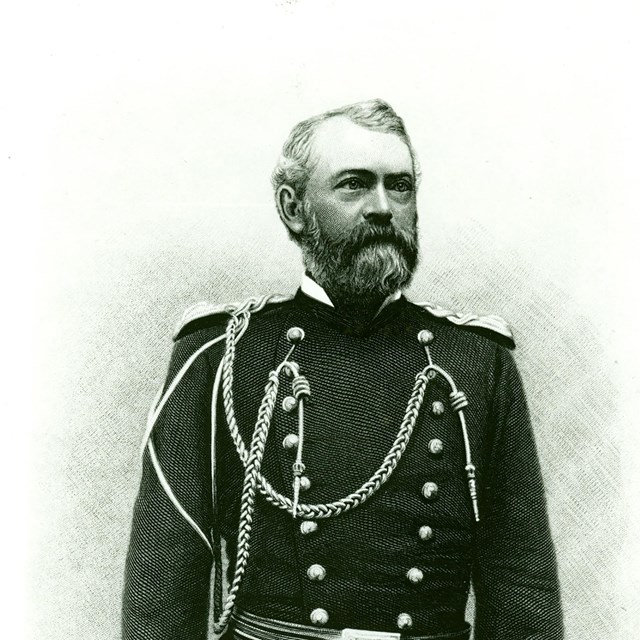 Black & white photograph of Major Dodge