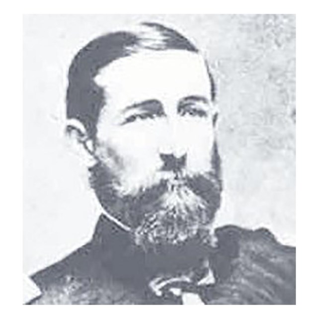 Black & white photo of Capt. Julius Hayden