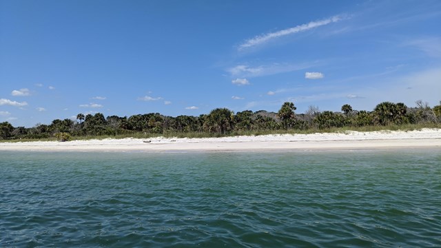 River in front of Rattlesnake Island.