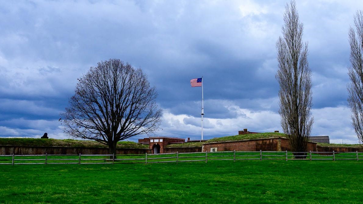 View of fort from Visitor Center
