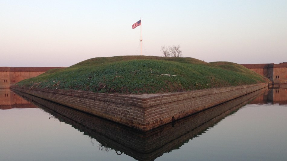 Fort Pulaski at sunset