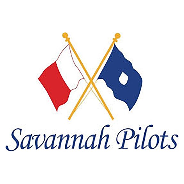Crossed nautical flags of the Pilot logo 