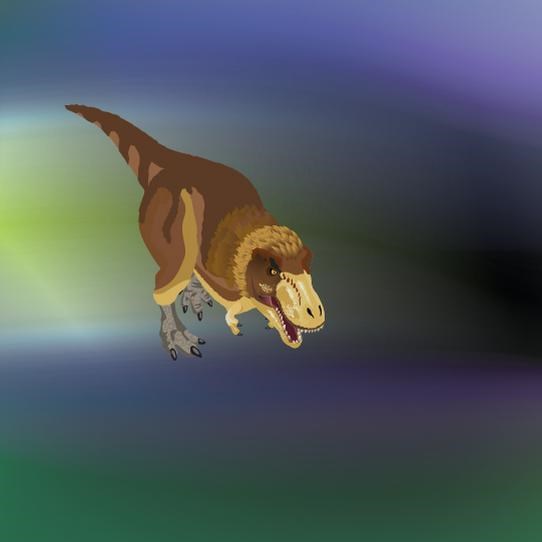 colorful drawing of a dinosaur