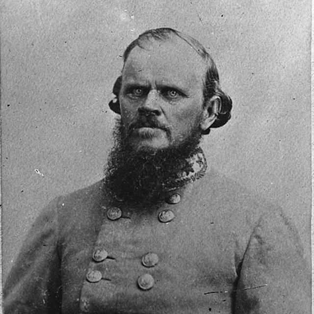 Photograph of Nathan G. Evans in Confederate uniform
