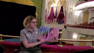 Ranger Reading a Book at Ford's Theatre