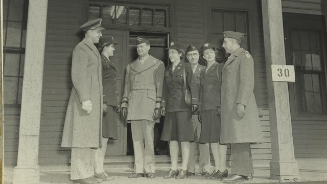 The Women's Army Auxiliary Corps was stationed at Fort Washington during World War II.