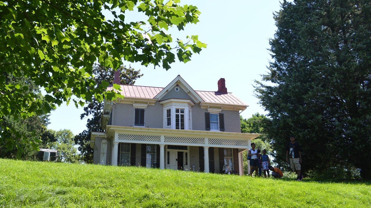 A historic house on top of a hill