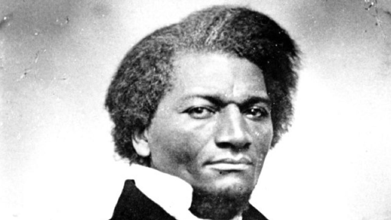 Black and white portrait of Frederick Douglass, ca. 1850