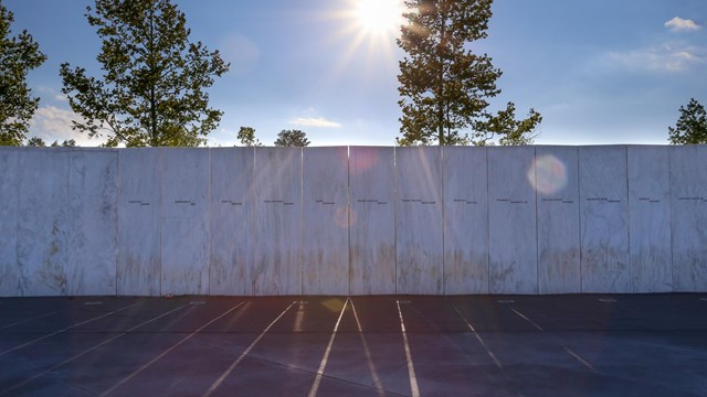 View of of the Wall of Names.