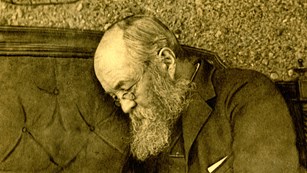 Historic portrait of Olmsted at Fairsted