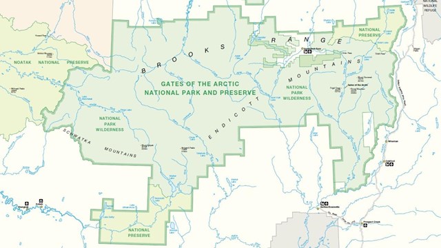 Gates of the Arctic brochure park map
